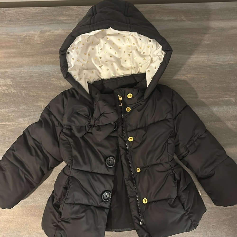 Kate Spade 18M Bow Puffer Coat with Hood